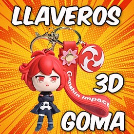 Llaveros goma 3D: LLAVERO ANIME GOMA 3D MIKU (CBR)