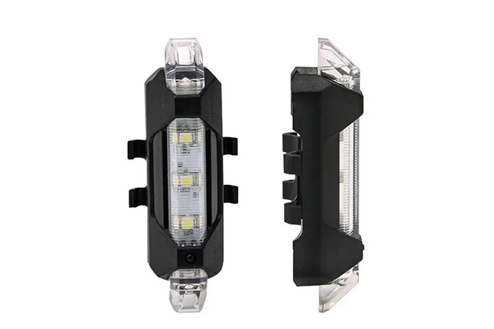 Lamparas y luces: LUZ PARA BICICLETA RECARGABLE USB (DC-918) (CPE)