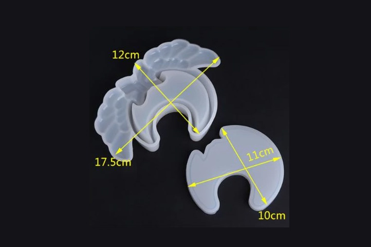 Moldes silicona para resina: MOLDE SILICONA p/RESINA REPISA MEDIA LUNA (CS2)