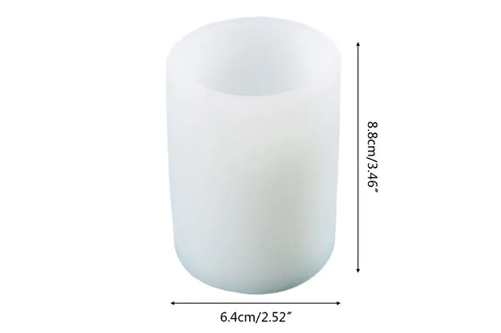 Molde silicona para velas: MOLDE SILICONA p/VELAS MOD OSTRA ALARGADA  (047A7) (CS)