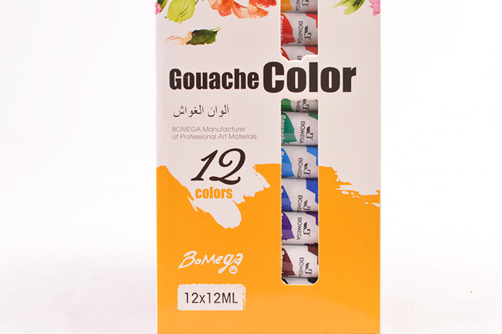 Pintura Gouache 12 Colores Pintura En Pomo Bomega Bomeijia – LUKARA